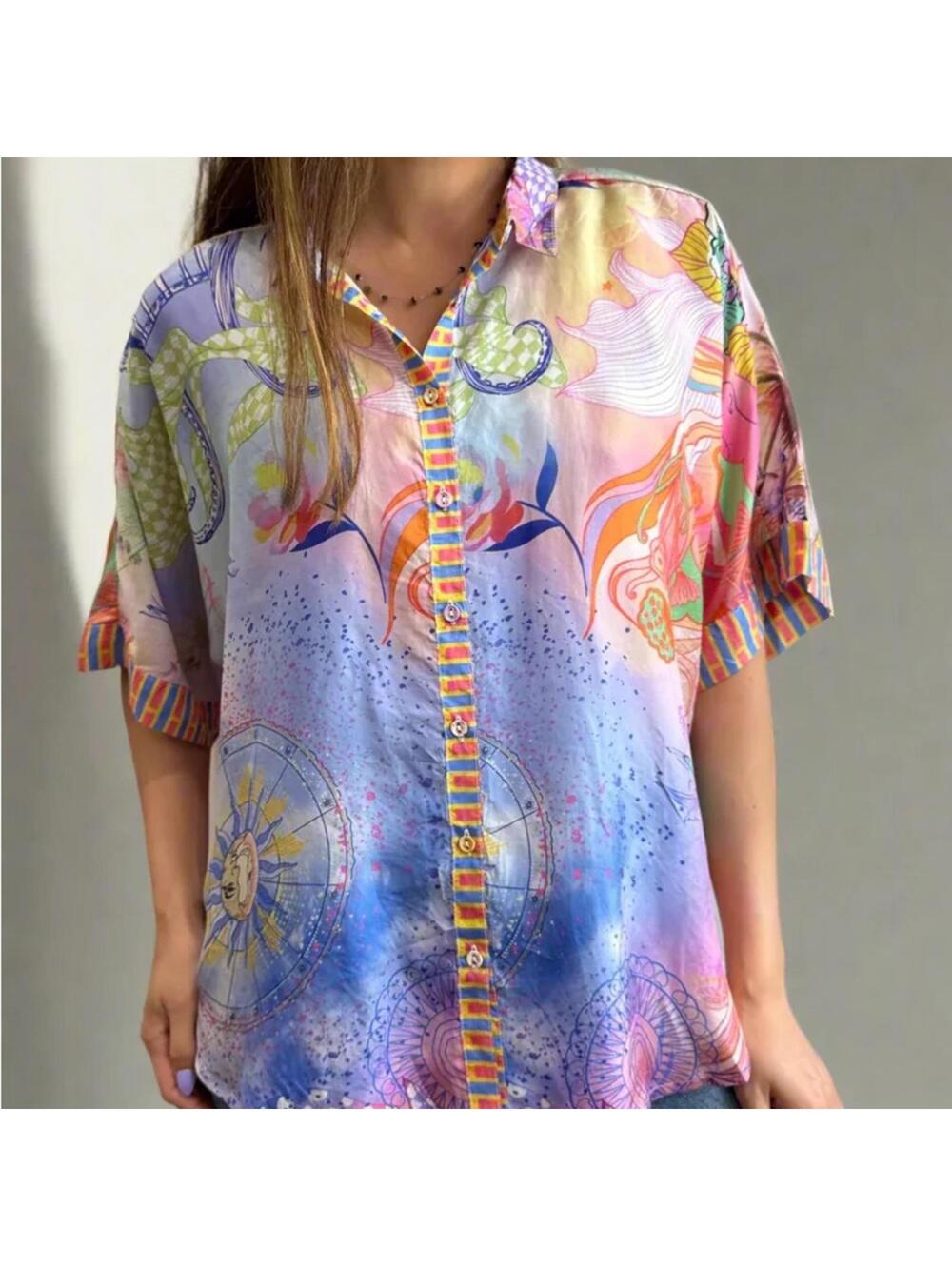 NWT Johnny Was the Audrey short sleeve shirt Cindy Small